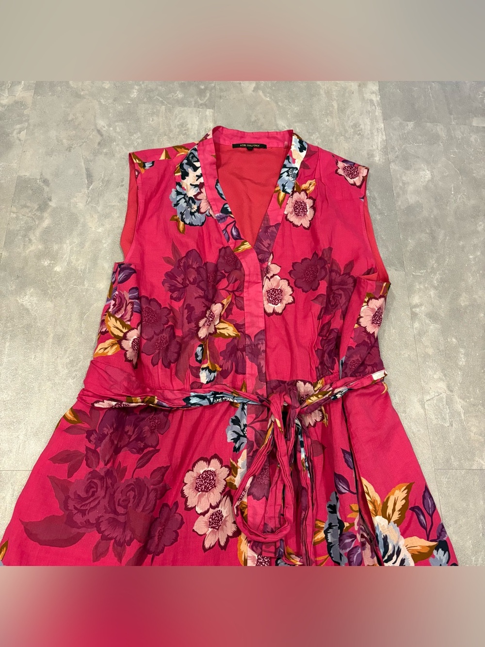 KOBI HALPERIN Hailey Rose Pink Floral Multi Wrap Dress Size XXL - Picture 4 of 8